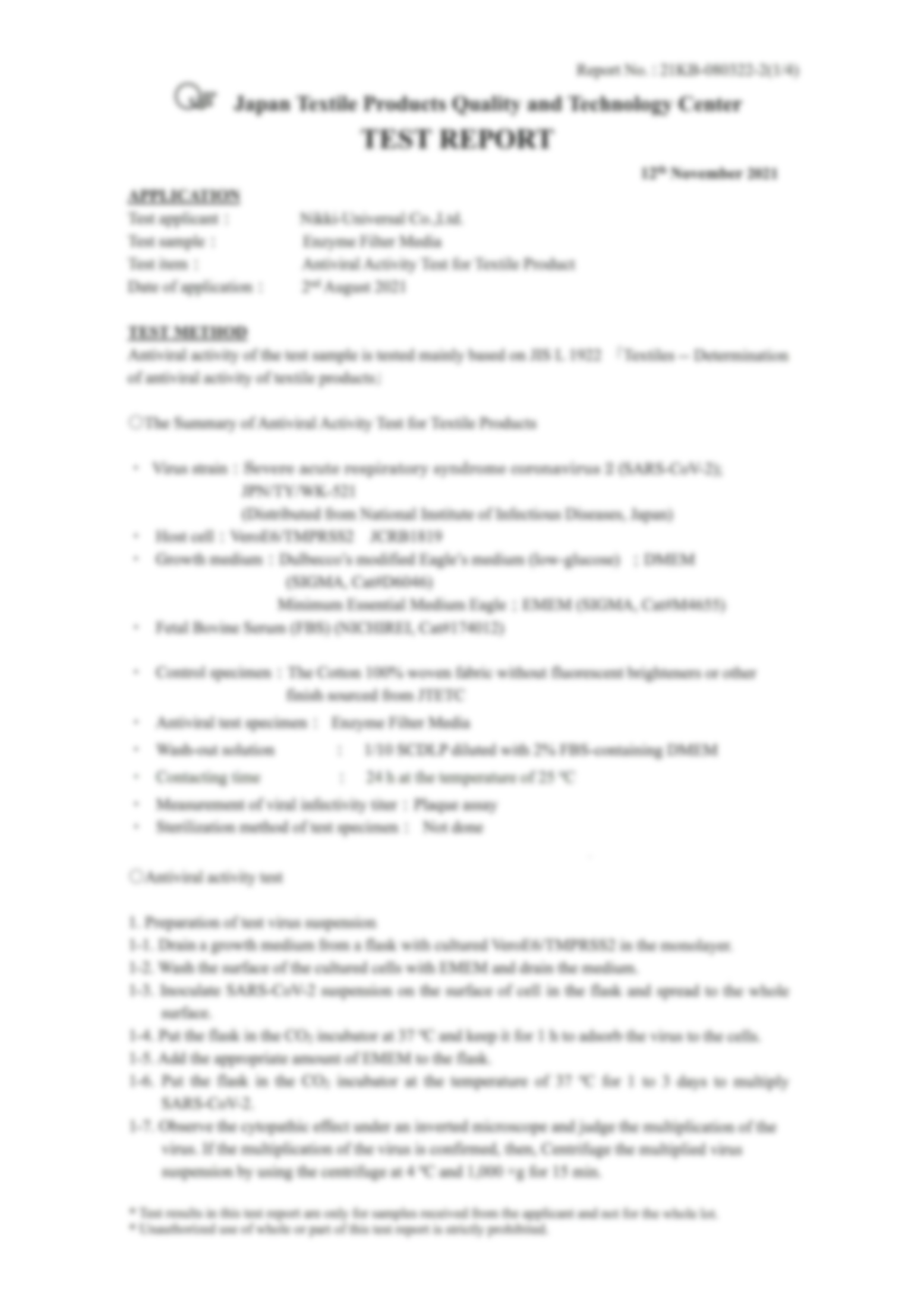 Test result for COVID-19 coronavirus [SARS-CoV-2]1